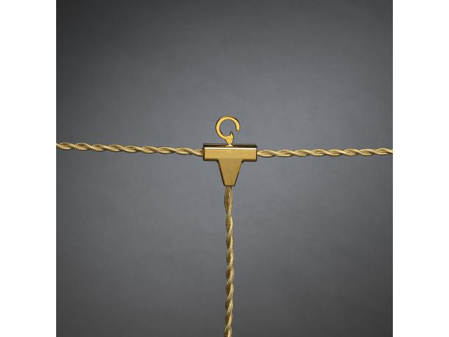 Ljusslinga 8 amber LED E27 3,5m guld